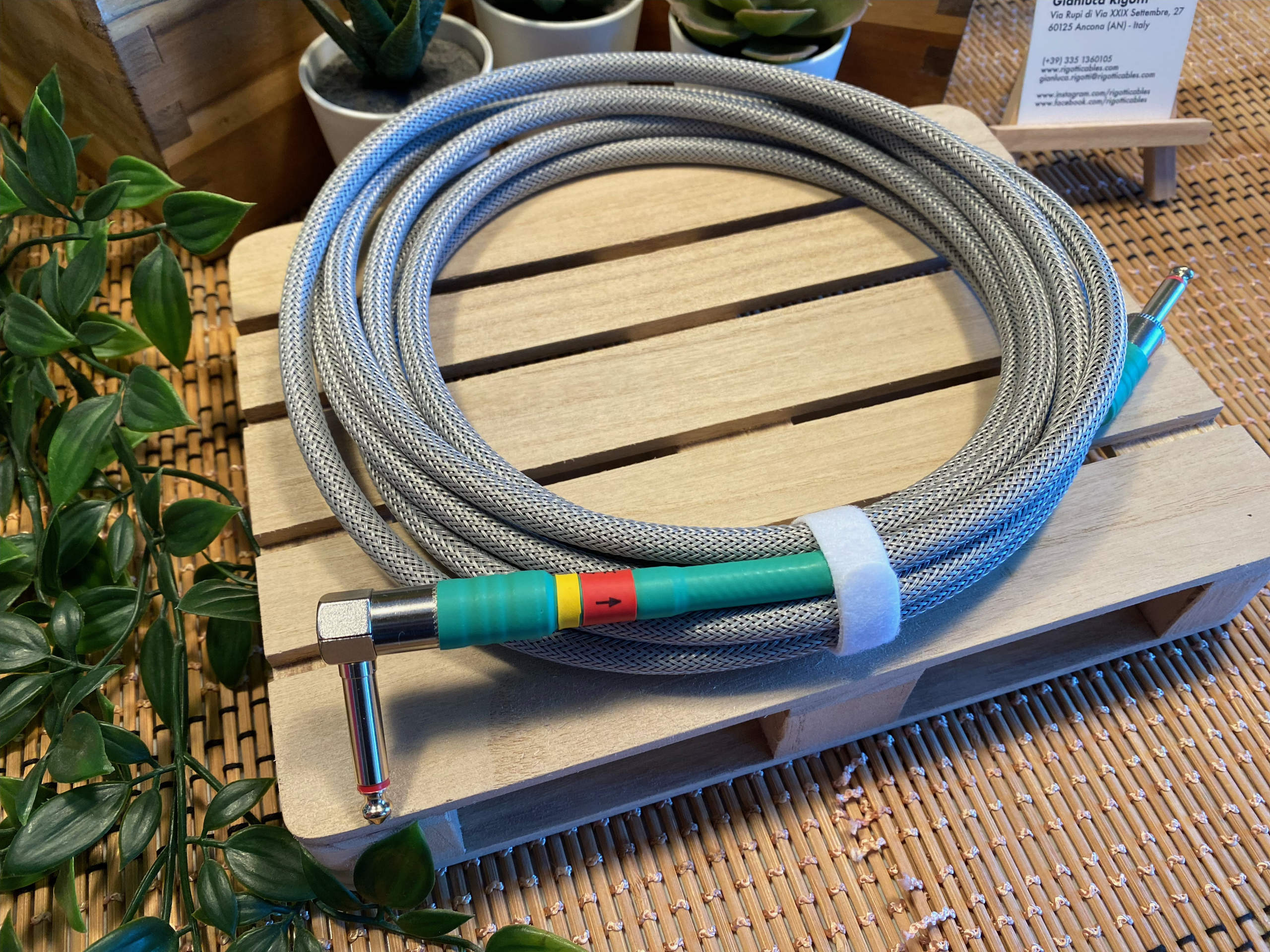 Metallic Gray Signal Cable